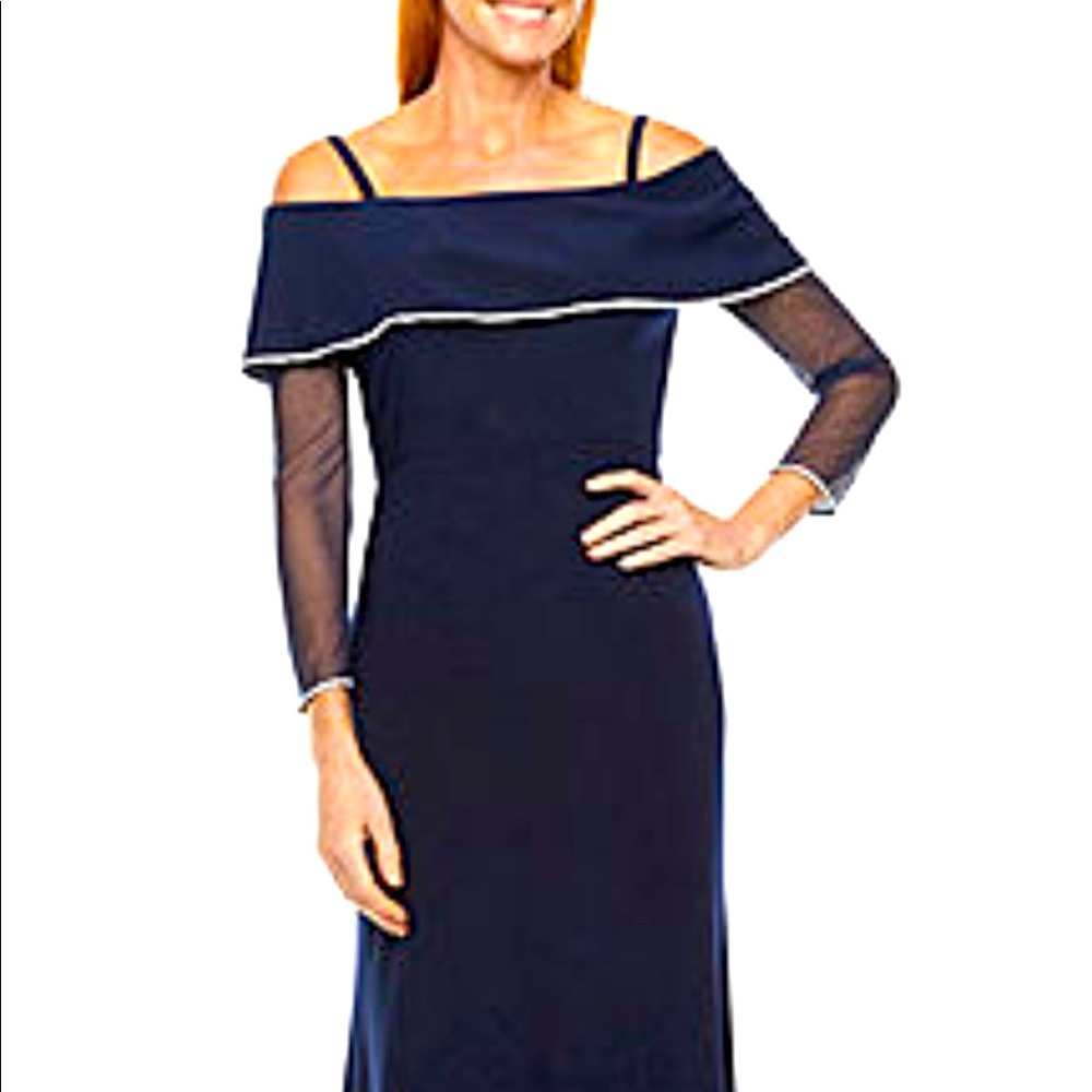 R & M Navy Blue Formal Dress Size 14